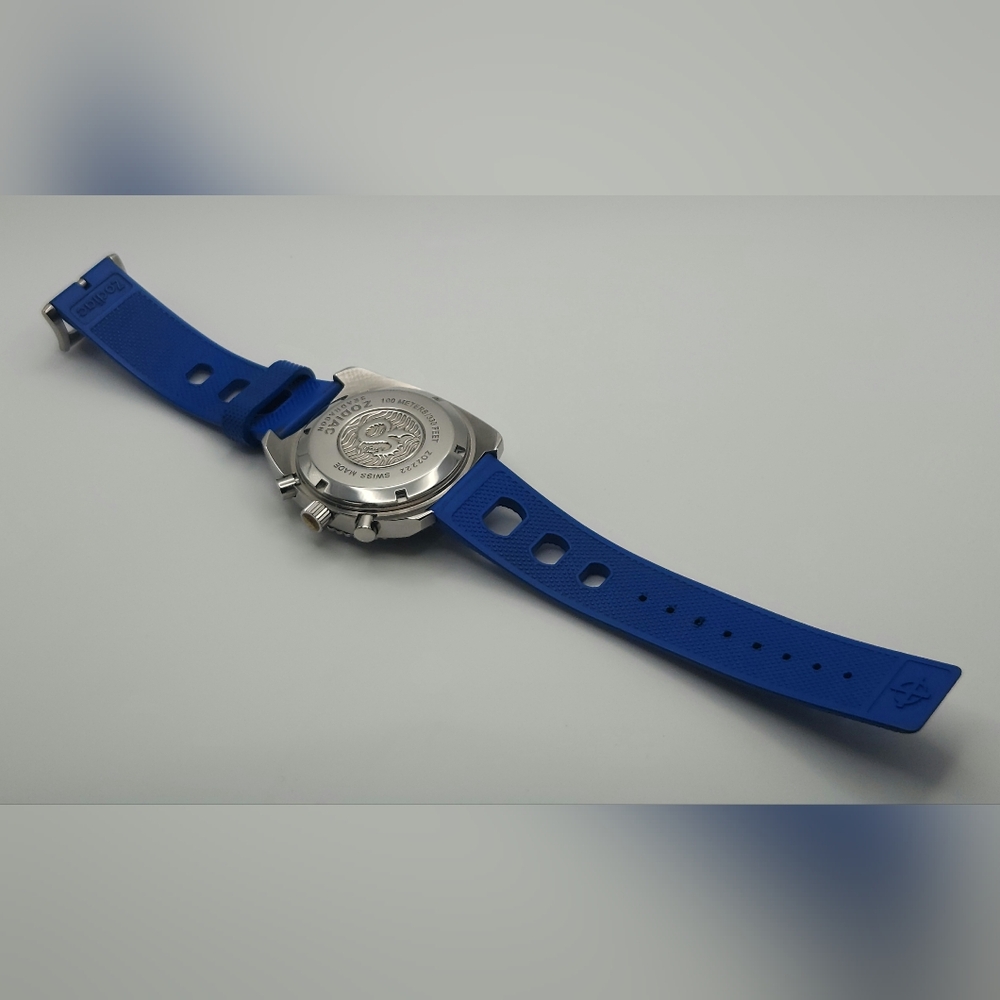Zodiac Seadragon ZO2222 Men's Blue Quartz Chronograph Watch - READ DESCRIPTION - Picture 12 of 14